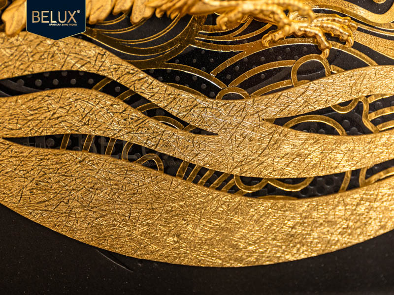 Tranh Đại Bàng Dát Vàng 24k 30x30cm